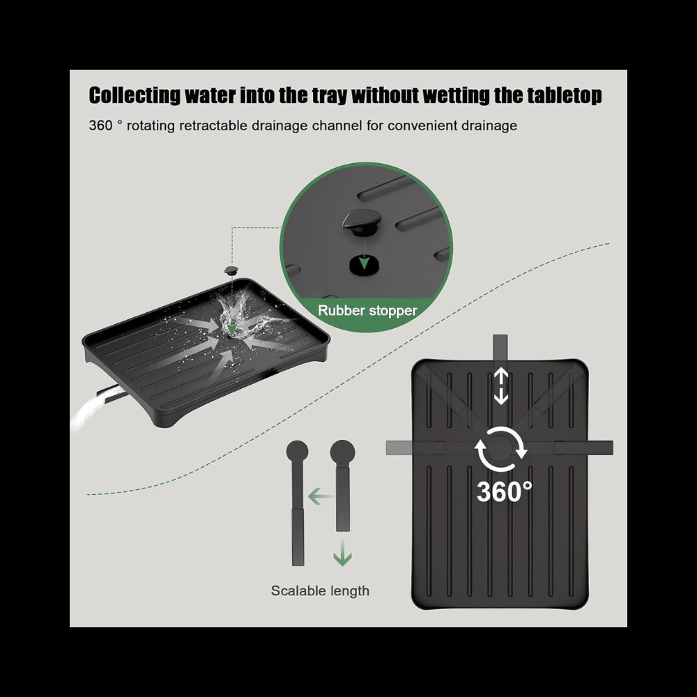 🧼 Estante Organizador y Escurridor de Platos 4 en 1 – Ahorra Espacio y Mantén tu Cocina Impecable