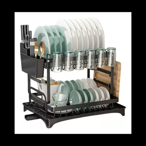 🧼 Estante Organizador y Escurridor de Platos 4 en 1 – Ahorra Espacio y Mantén tu Cocina Impecable